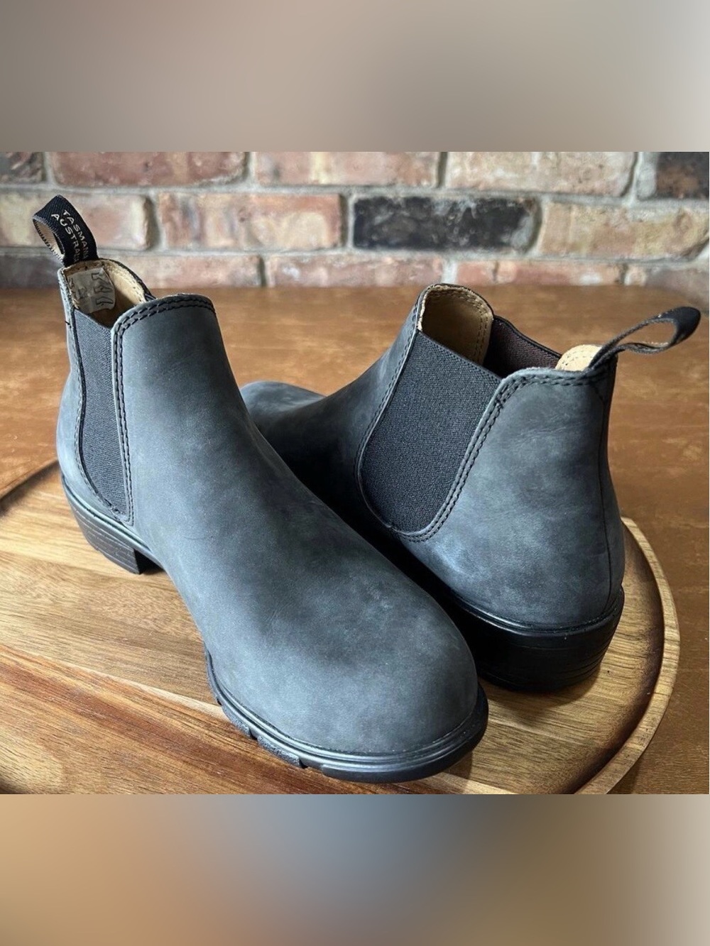 Gray Chelsea Boots